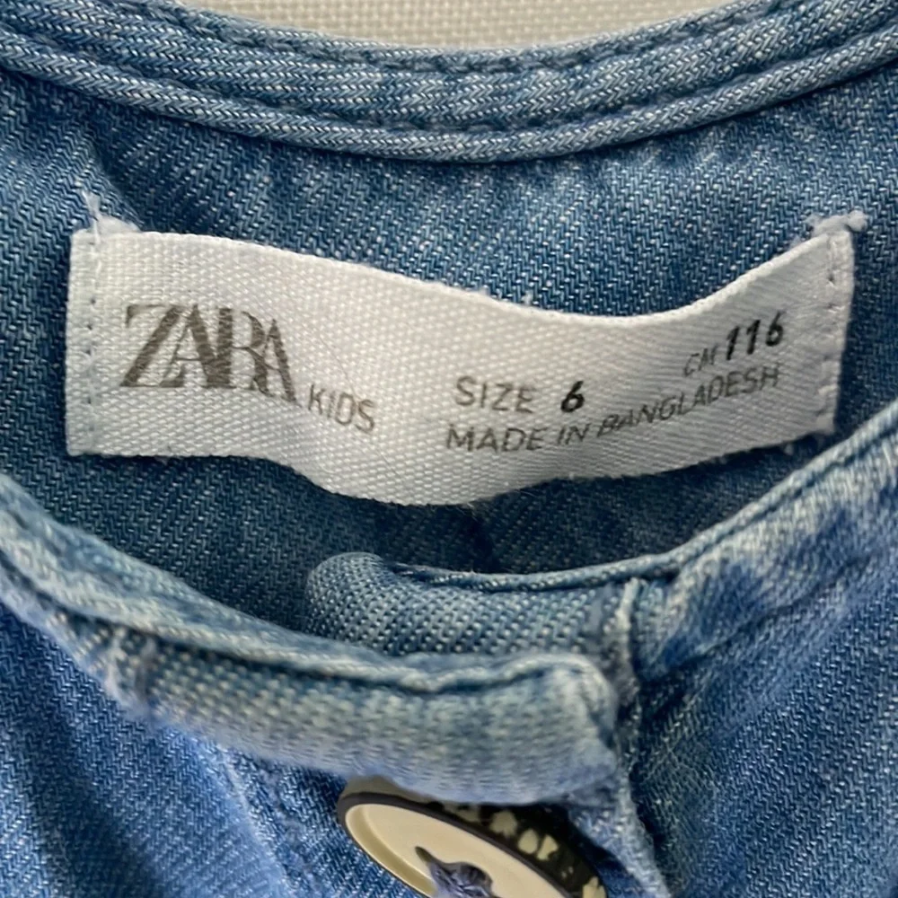 Girls zara denim dress